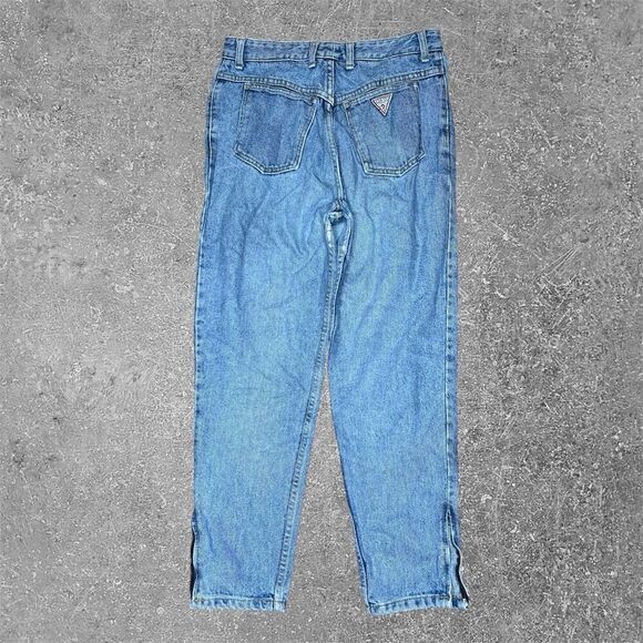 Vintage VTG 90s Guess Georges Marciano Ankle Zipper Jeans 28 - Picture 4 of 8